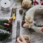 Saját készítésű adventi koszorú egyszerűen