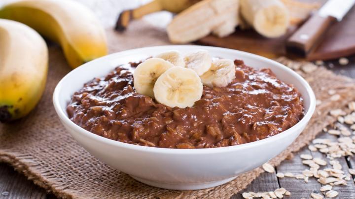 Banános kakaós zabkása recept