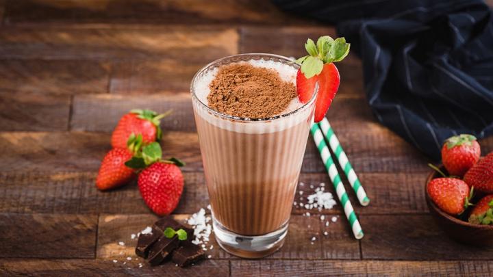 Kakaós-epres smoothie